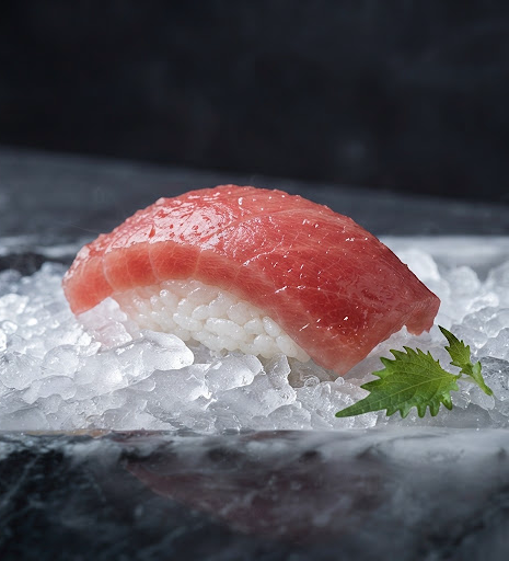 Sushi mantenido en una cadena de frío cuidada