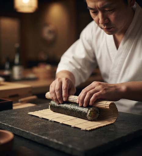 Elaboración artesanal de sushi